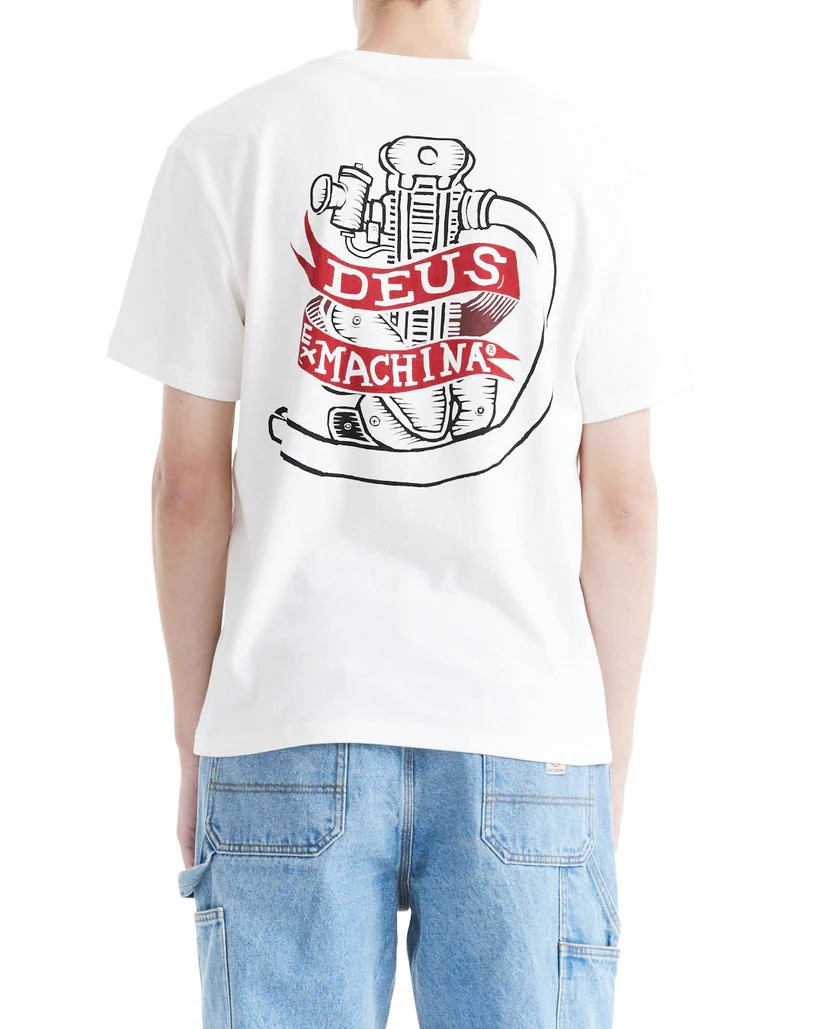 DEUS JAILER SAPPY TEE - WHITE