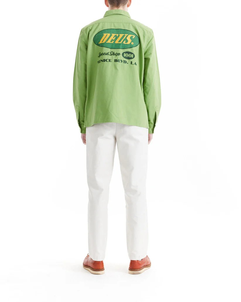 DEUS TIN LIZZIE SHIRT - TENDRIL GREEN