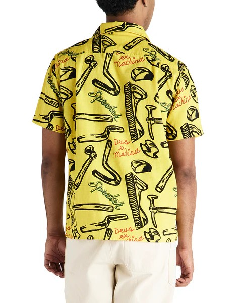 DEUS SPECTER TOOLS SS SHIRT - CANARY YELLOW