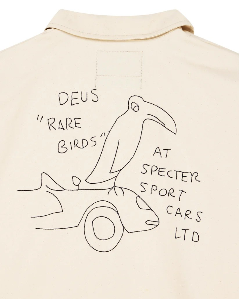DEUS SPECTER SMOCK SHIRT - NATURAL