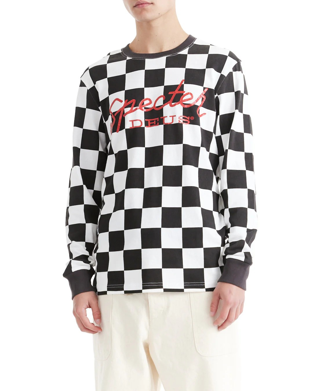 DEUS SPECTER LS TEE - BLACK/WHITE