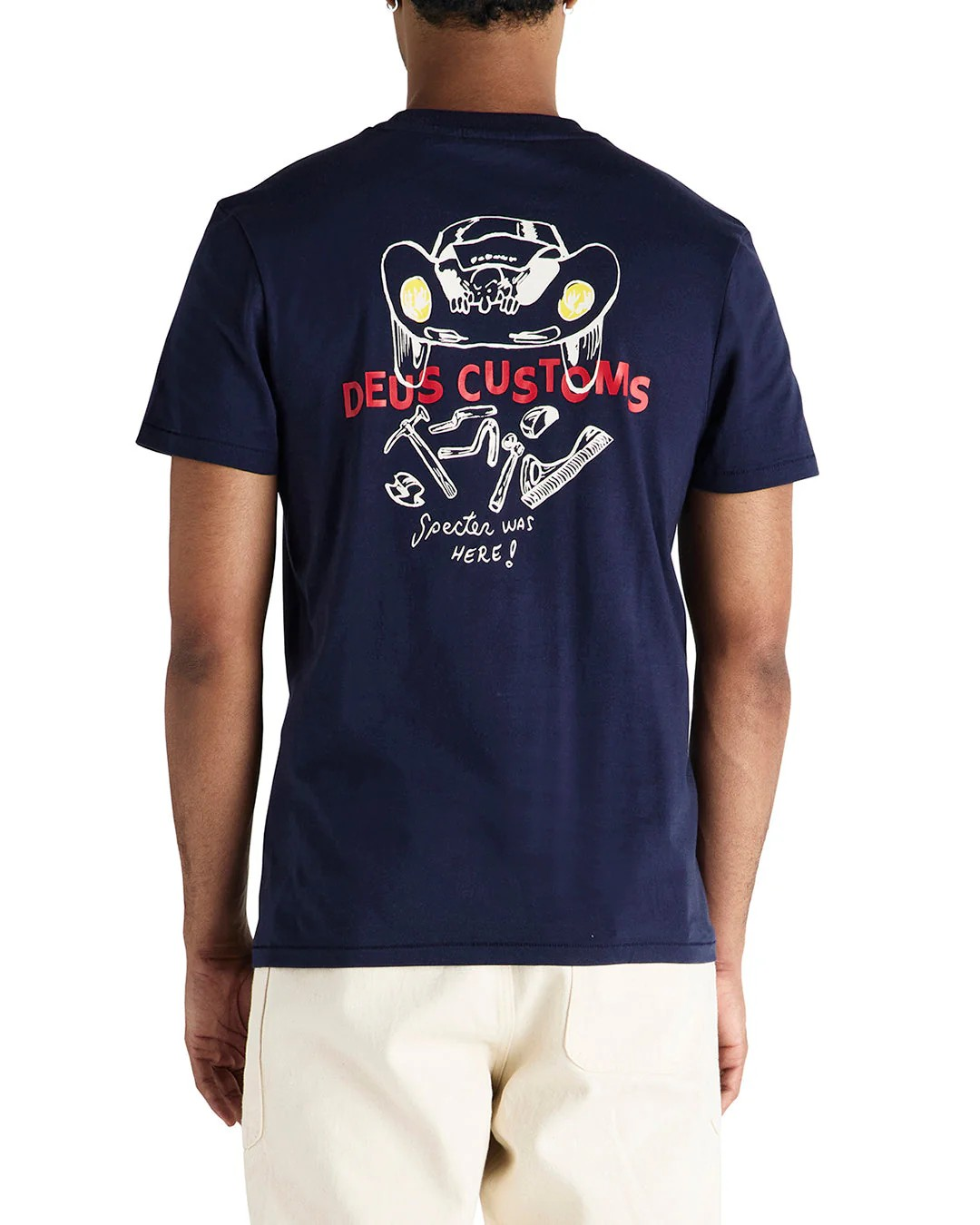 DEUS SPECTER WORKSHOP TEE - AZURE NAVY