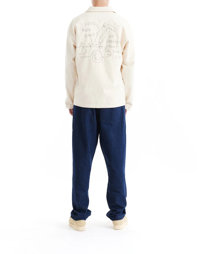 DEUS SPECTER SMOCK SHIRT - NATURAL