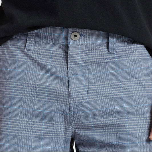 BRIXTON CHOICE CHINO II X SHORT - NAVY HOUNDSTOOTH