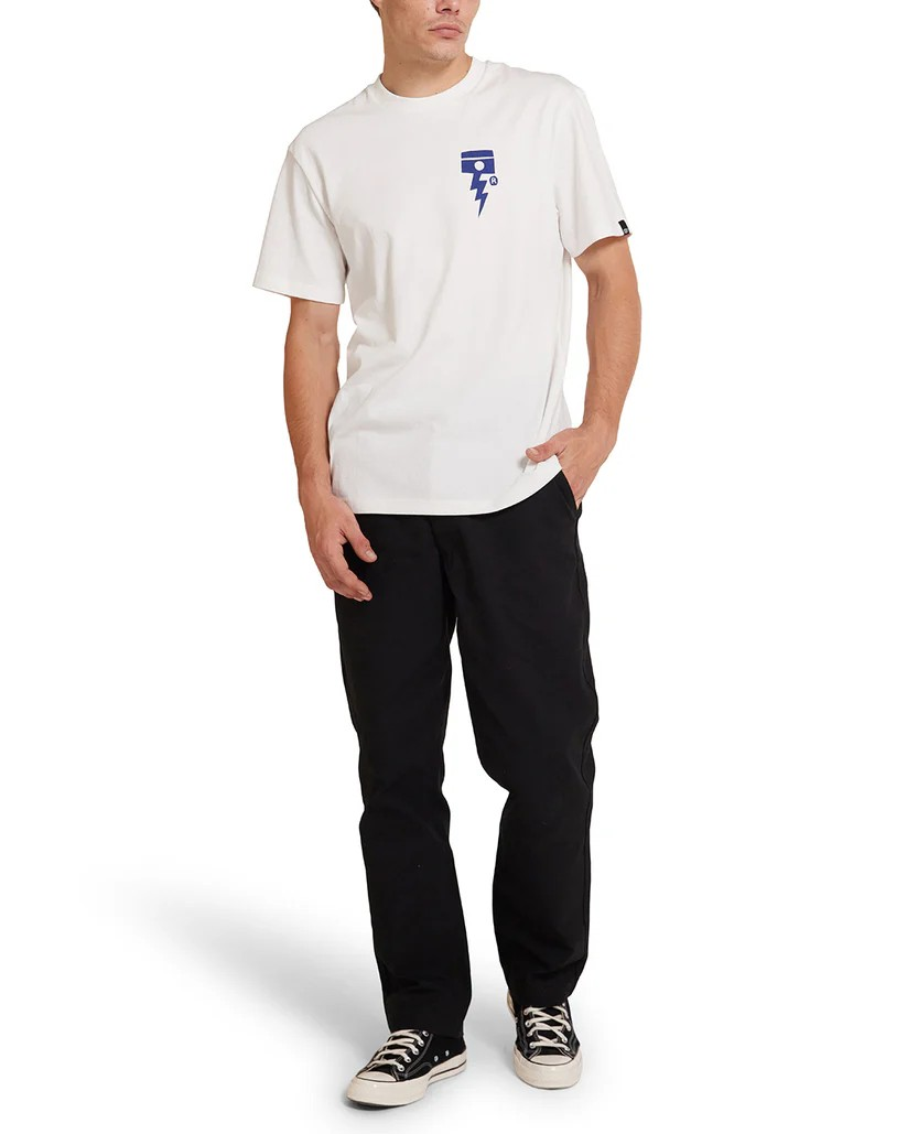 DEUS PISSTIN TEE - VINTAGE WHITE