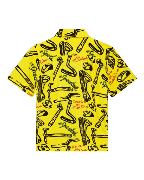 DEUS SPECTER TOOLS SS SHIRT - CANARY YELLOW