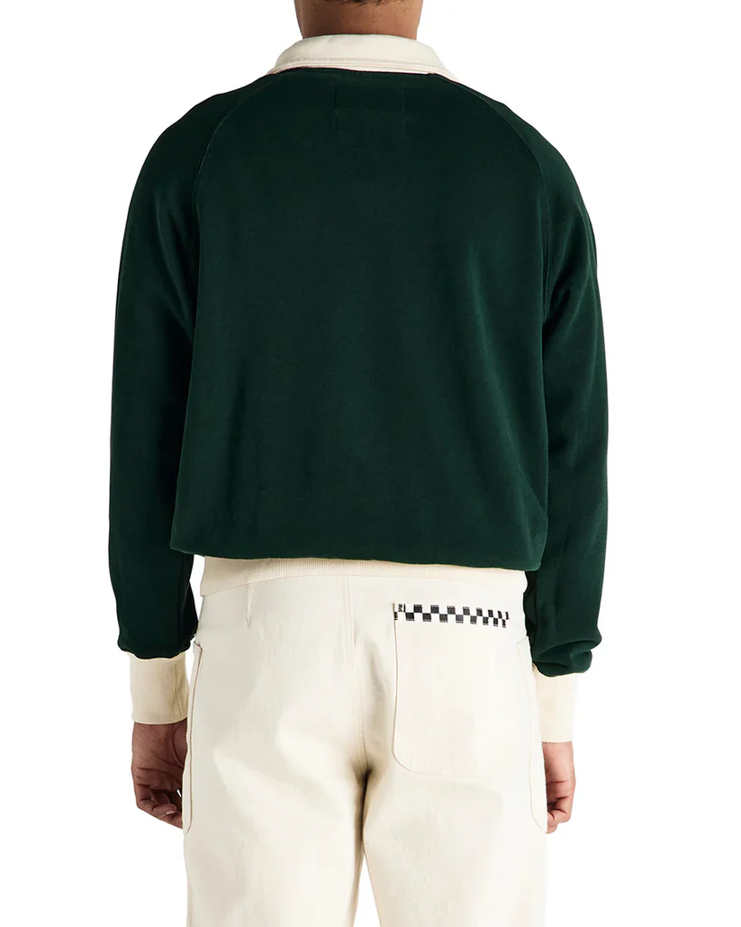 DEUS SPECTER ZIP SWEAT RACING - GREEN