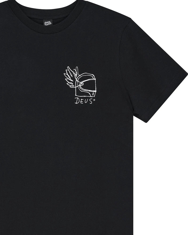 DEUS HARAJUKU HEMET TEE - BLACK