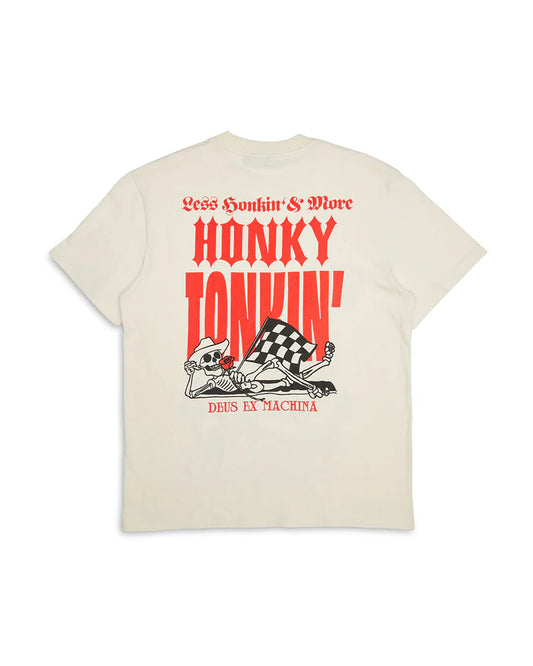 GOD HONKY TONKIN TEE - DIRTY WHITE