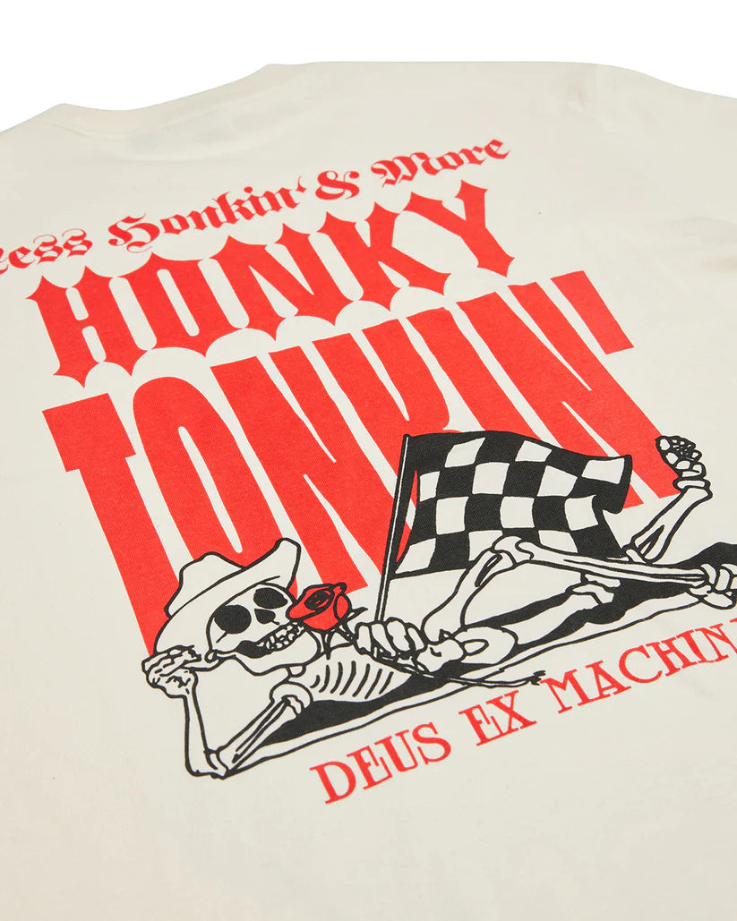 GOD HONKY TONKIN TEE - DIRTY WHITE