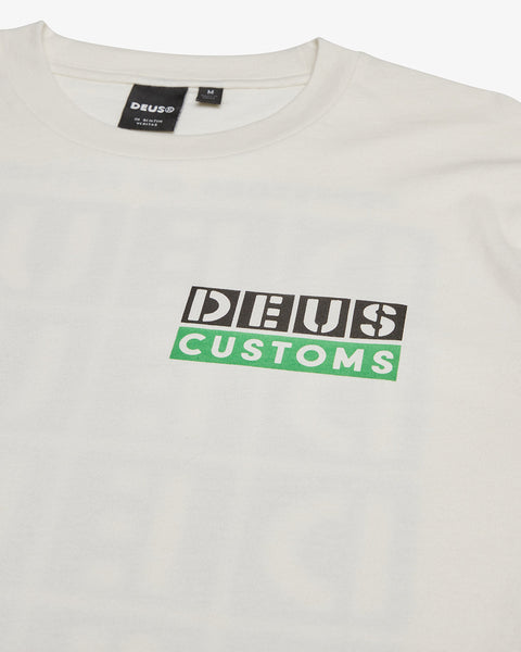 DEUS TICTAC LS TEE - VINTAGE WHITE