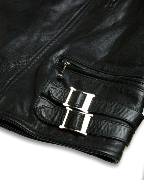DEUS LIGHTNING LEATHER JACKET - BLACK
