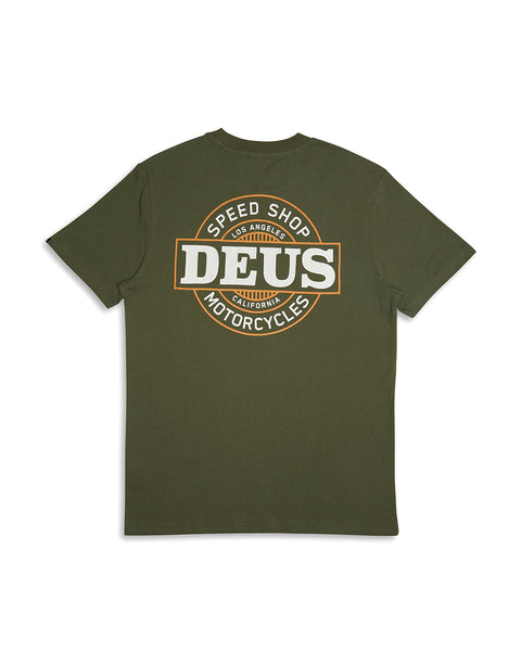 DEUS HOT STREAK TEE - LODEN GREEN