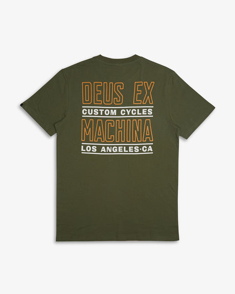 GOD BEAM TEE - LODEN GREEN