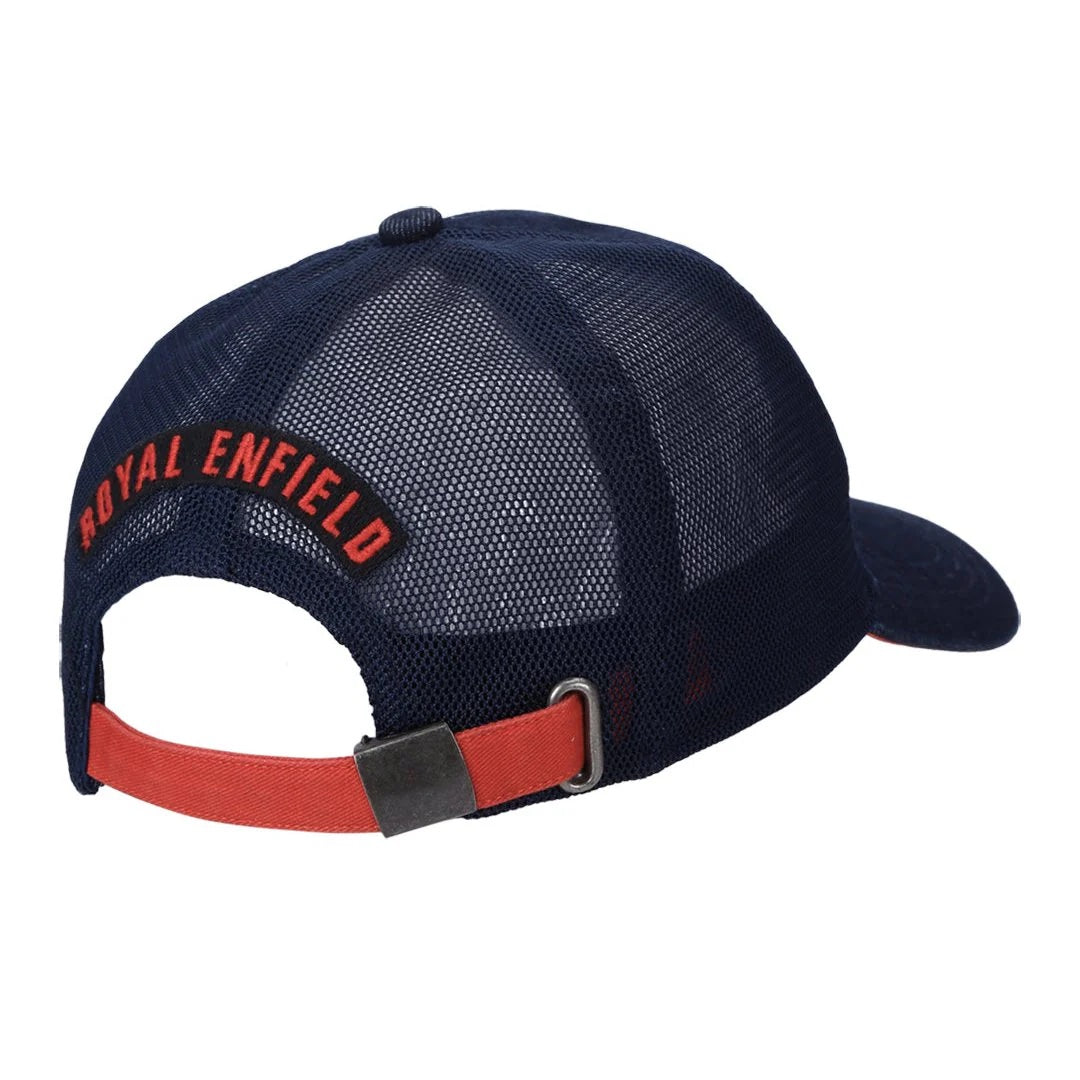 ROYAL ENFIELD TRUCKER CAP - DARK BLUE