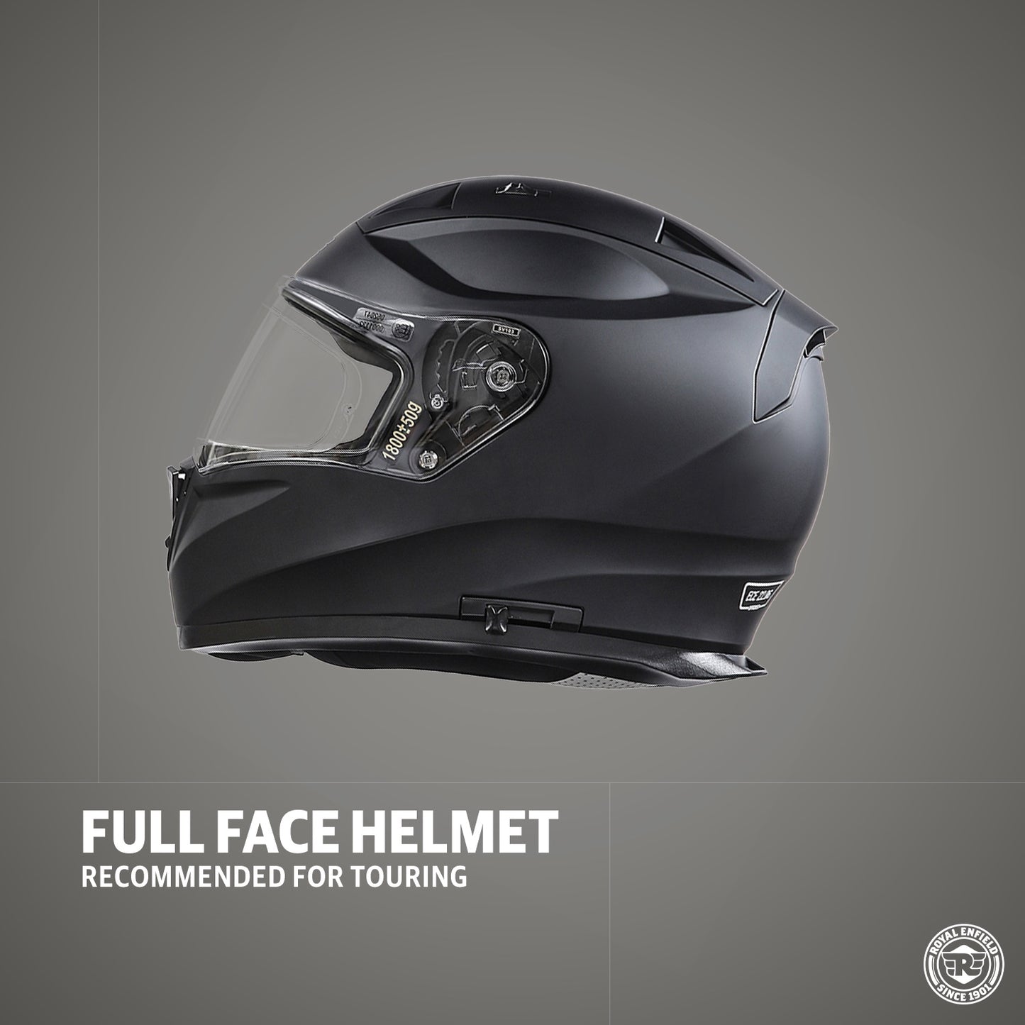 ROYAL ENFIELD METTLE FF HELMET - BLACK