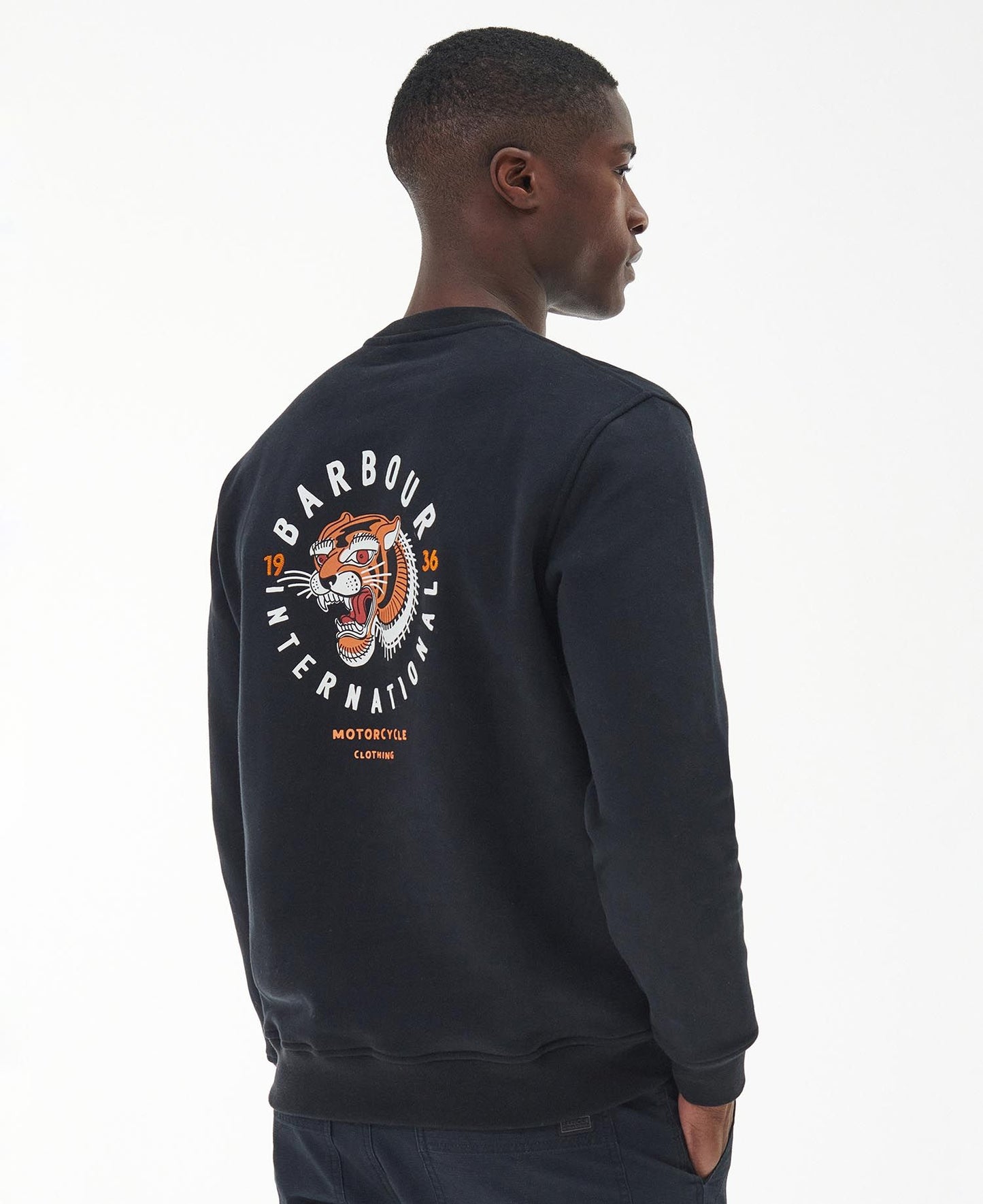 BARBOUR INTERNACIONAL CHARLTON CREW - BLACK