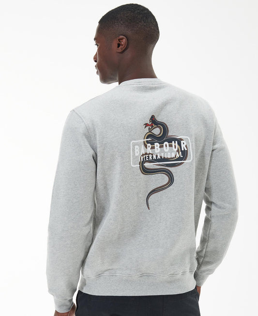 BARBOUR INTERNATIONAL CHARLTON CREW - GREY