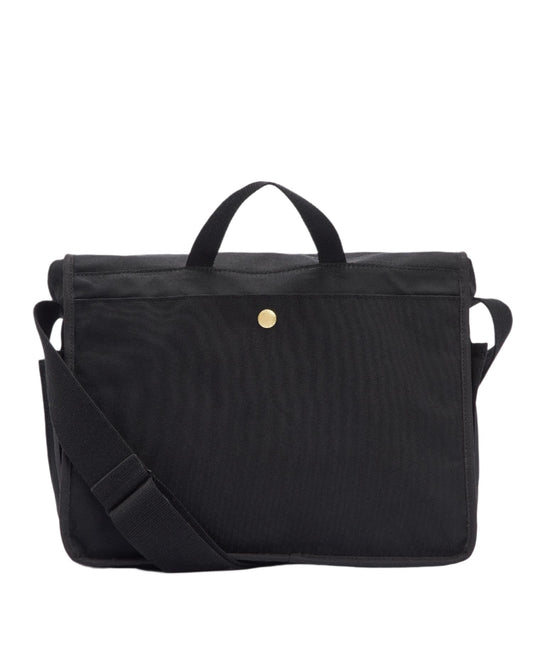 BARBOUR FIELD WAX MESSENGER BACKPACK | BLACK
