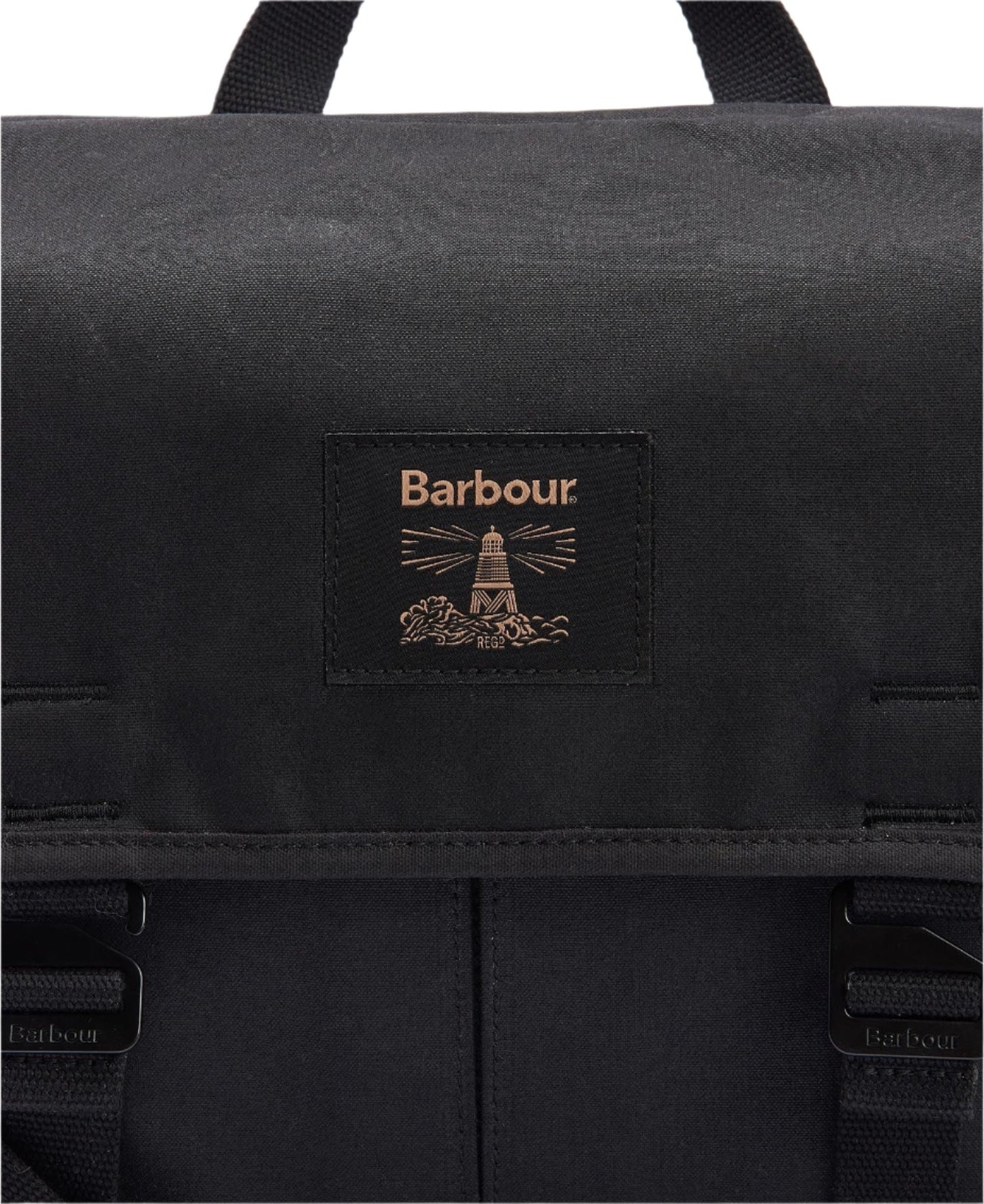 BARBOUR FIELD WAX MESSENGER BACKPACK | BLACK