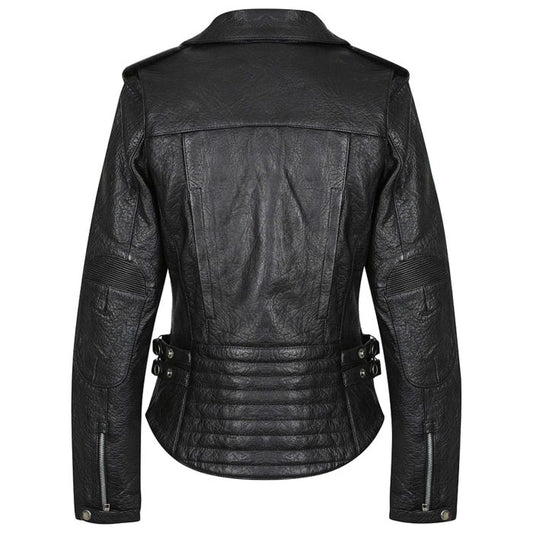 BLACK ARROW GYPSY WOMENS LEATHER JACKET - BLACK