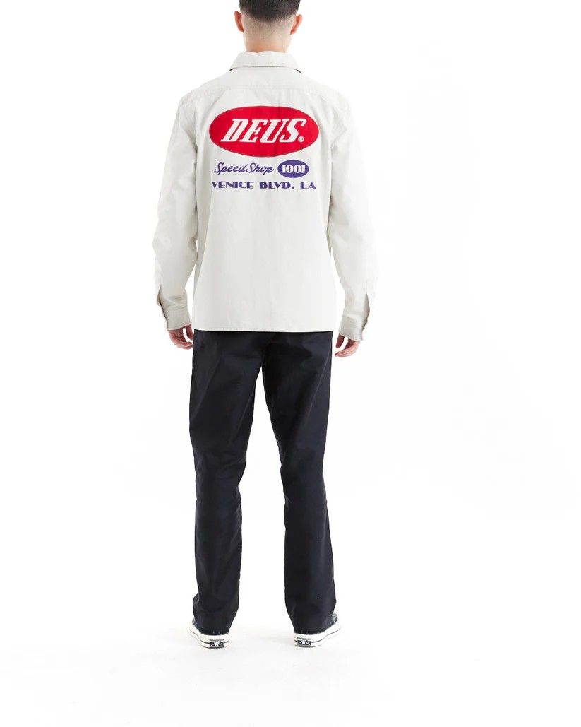 DEUS TIN LIZZIE SHIRT - DIRTY WHITE