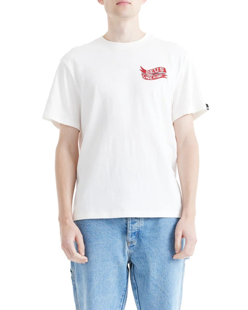 DEUS JAILER SAPPY TEE - WHITE