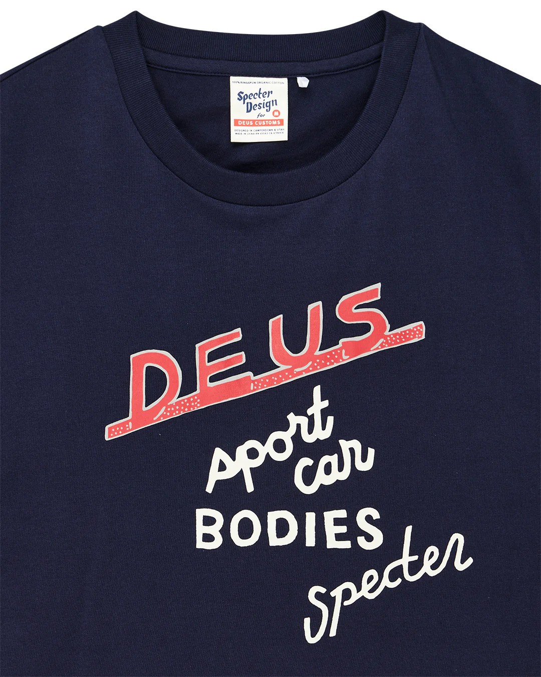 DEUS SPECTER WORKSHOP TEE - AZURE NAVY