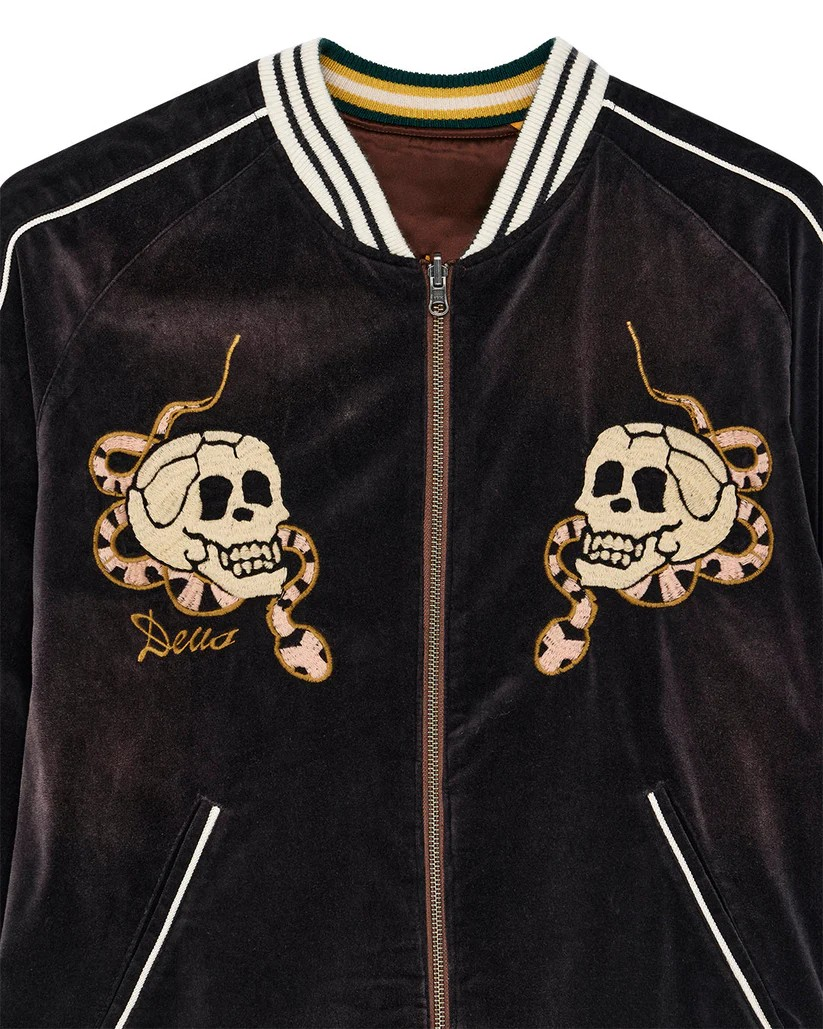 DEUS IMPERMANENT RESONANCE JACKET - LICORICE DOWNTONW (REVERSIBLE)