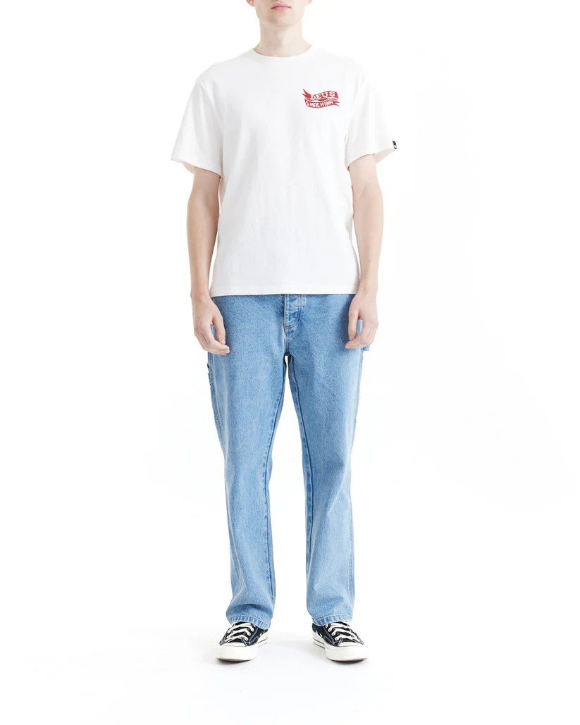 DEUS JAILER SAPPY TEE - WHITE