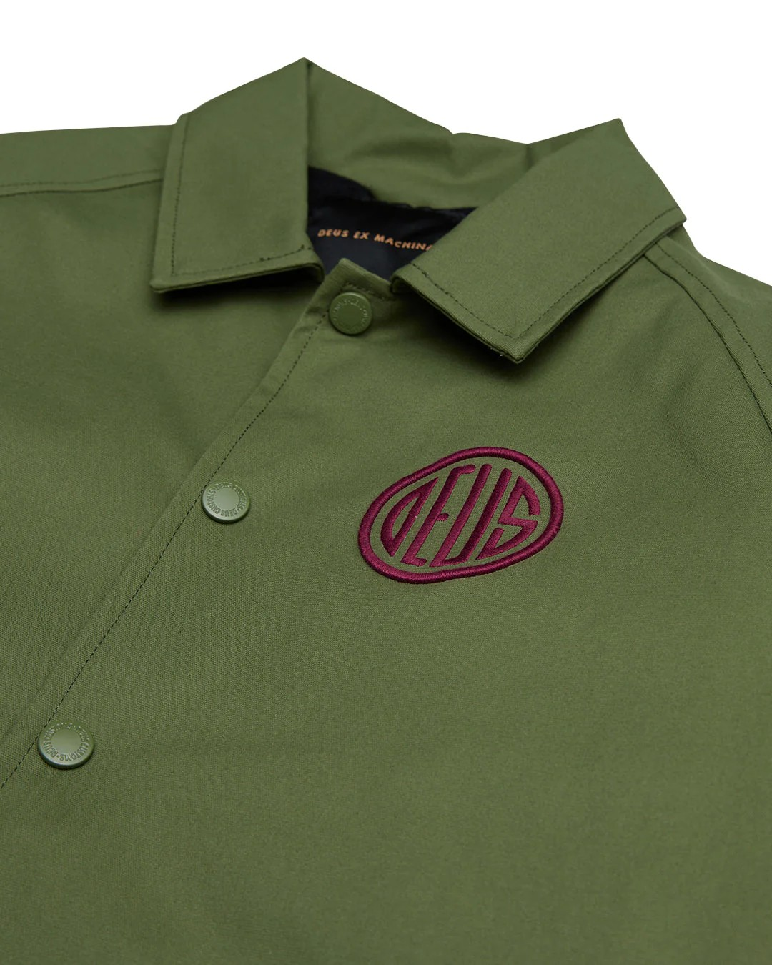 DEUS PILL LOGO COACH JACKET - PINE