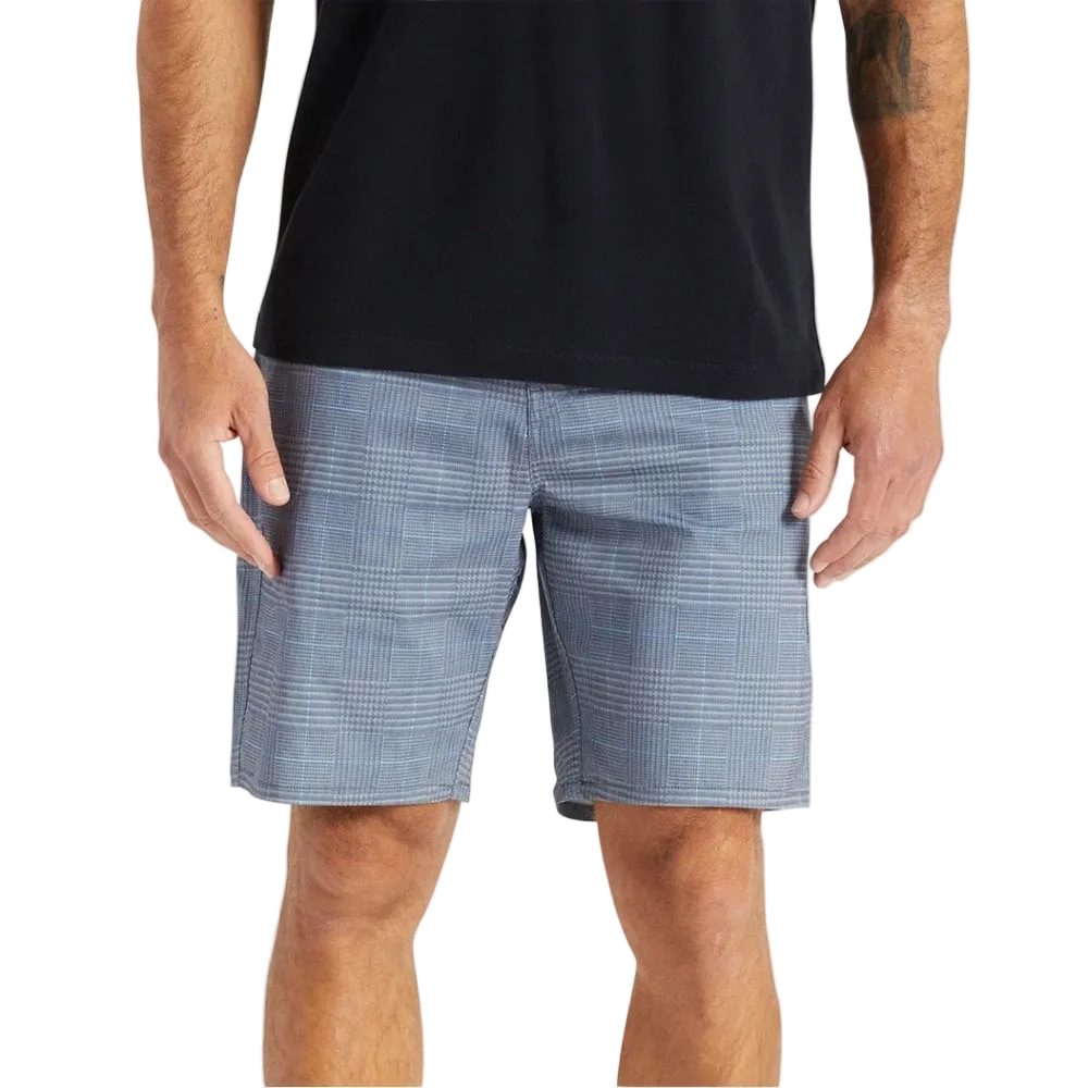 BRIXTON CHOICE CHINO II X SHORT - NAVY HOUNDSTOOTH