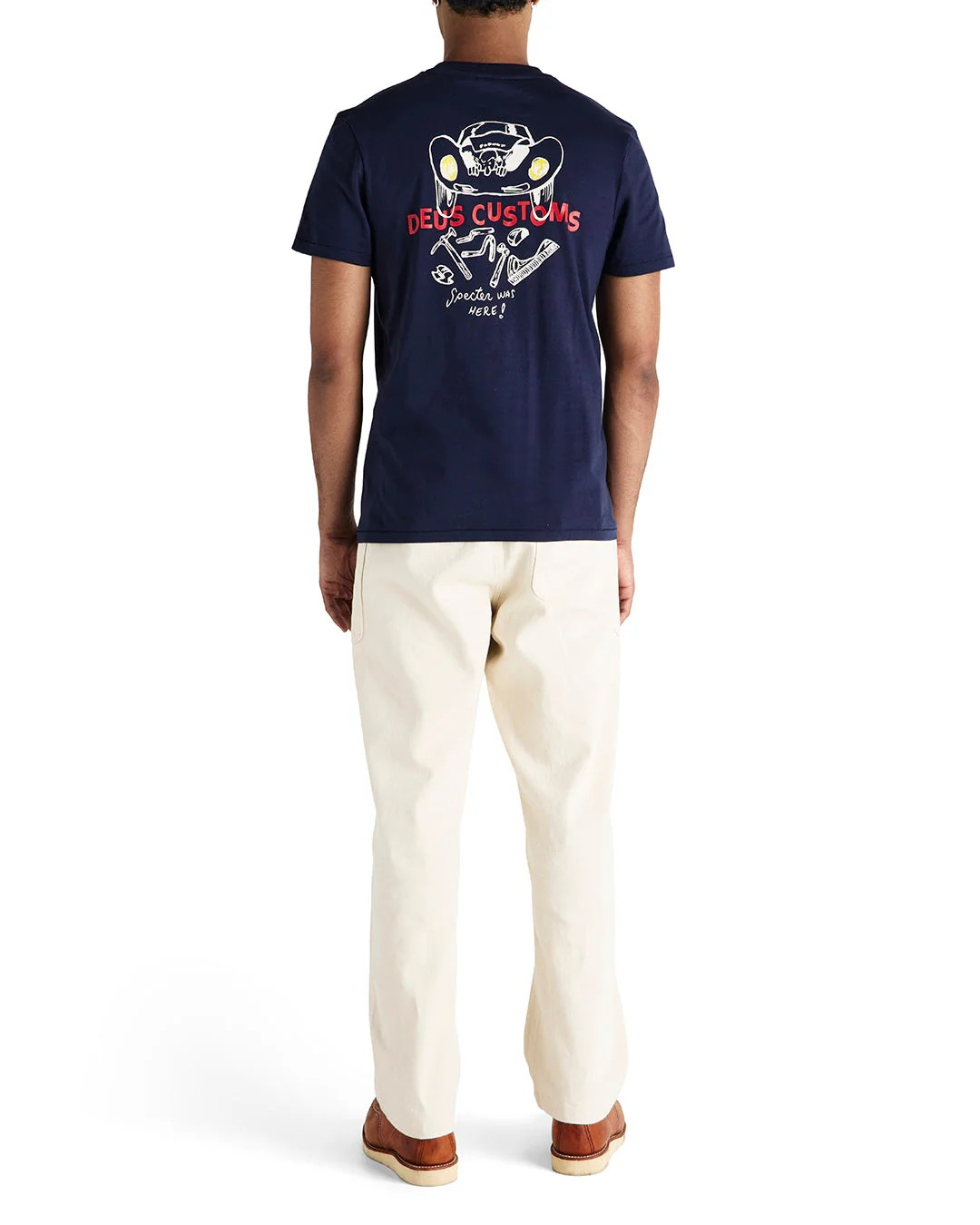 DEUS SPECTER WORKSHOP TEE - AZURE NAVY