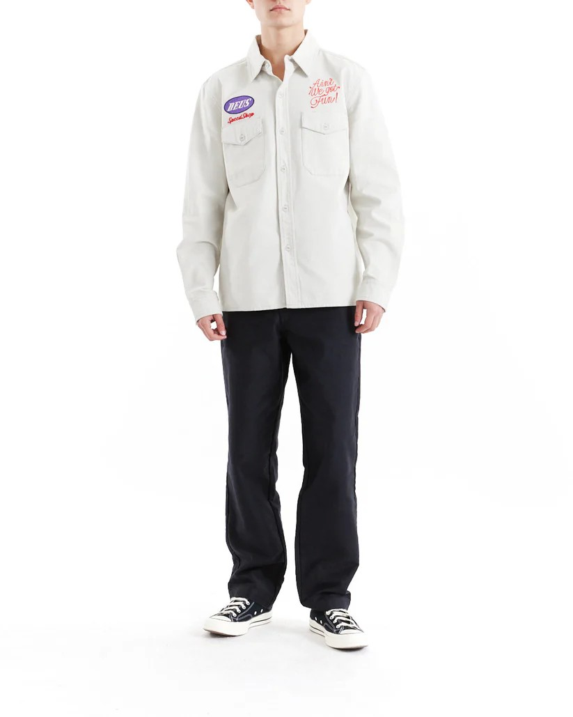 DEUS TIN LIZZIE SHIRT - DIRTY WHITE