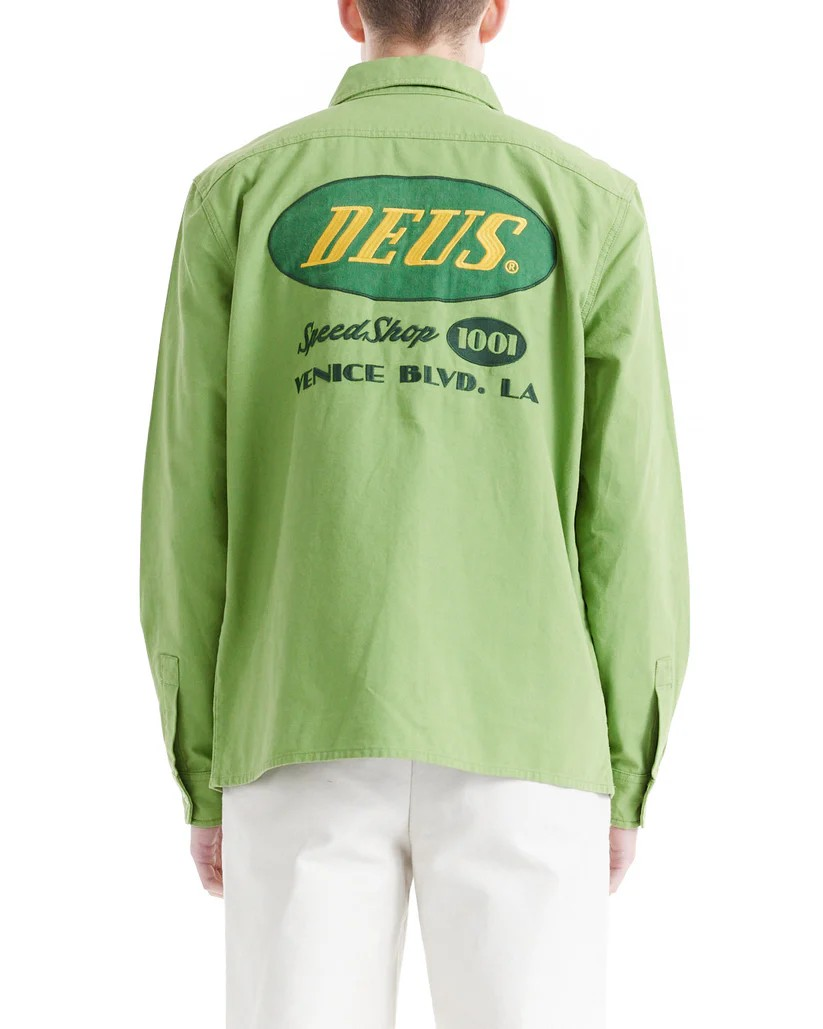 DEUS TIN LIZZIE SHIRT - TENDRIL GREEN