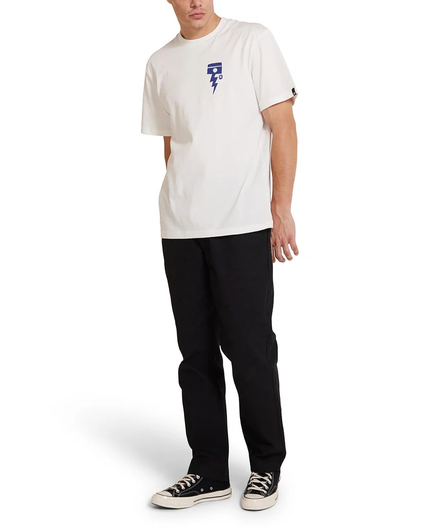 DEUS PISSTIN TEE - VINTAGE WHITE