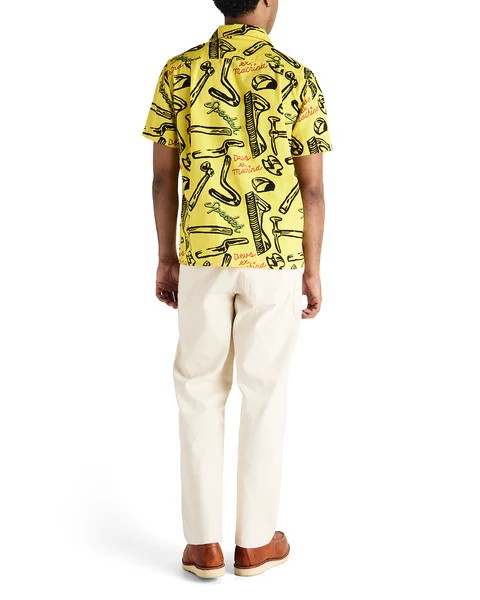 DEUS SPECTER TOOLS SS SHIRT - CANARY YELLOW