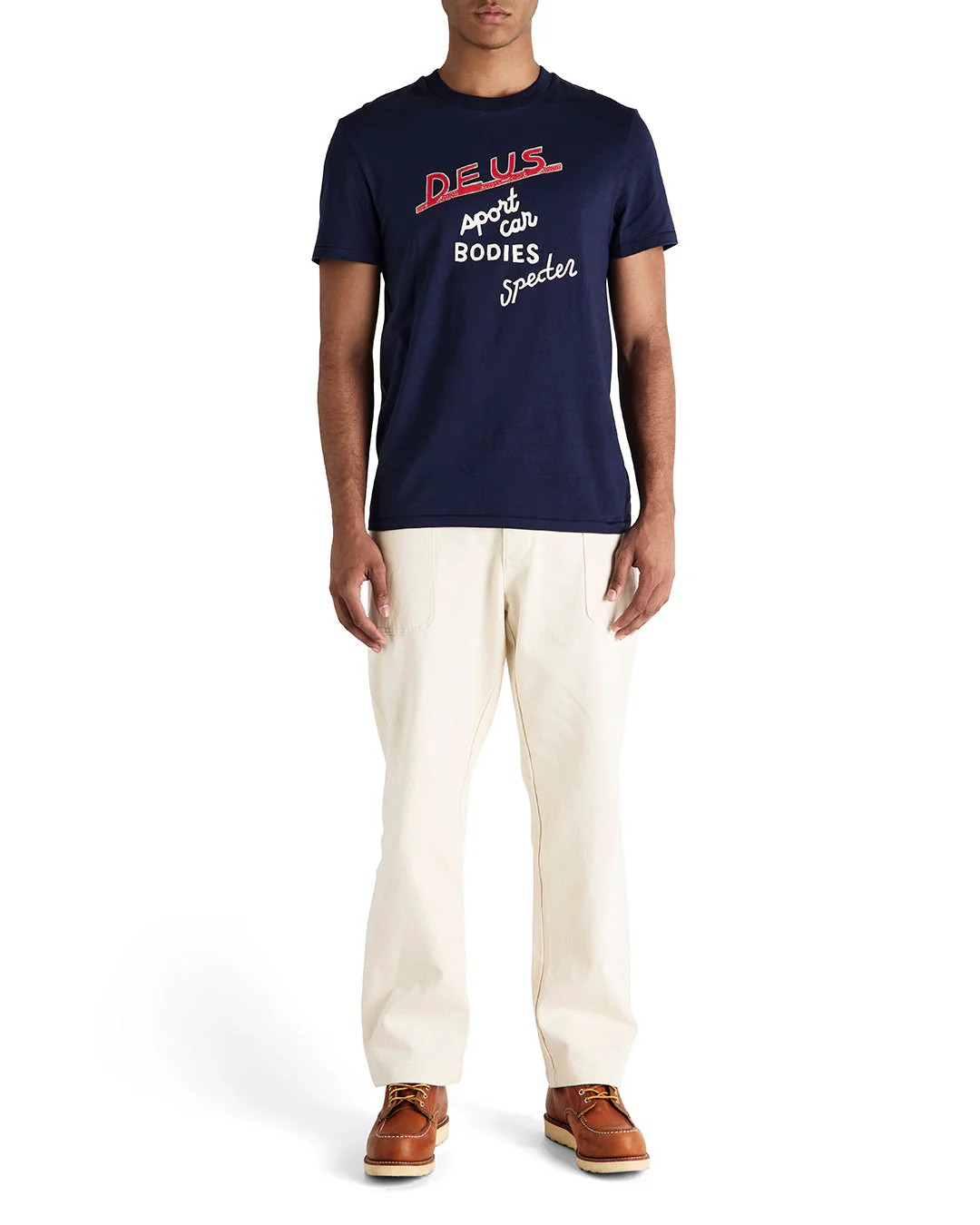 DEUS SPECTER WORKSHOP TEE - AZURE NAVY