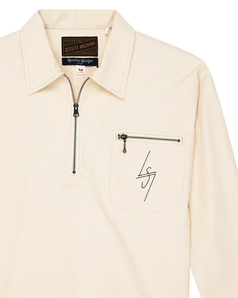 DEUS SPECTER SMOCK SHIRT - NATURAL