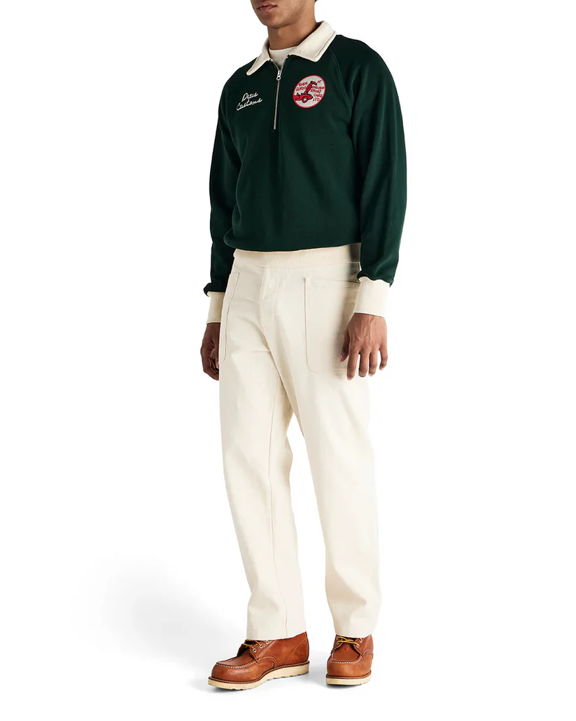 DEUS SPECTER ZIP SWEAT RACING - GREEN