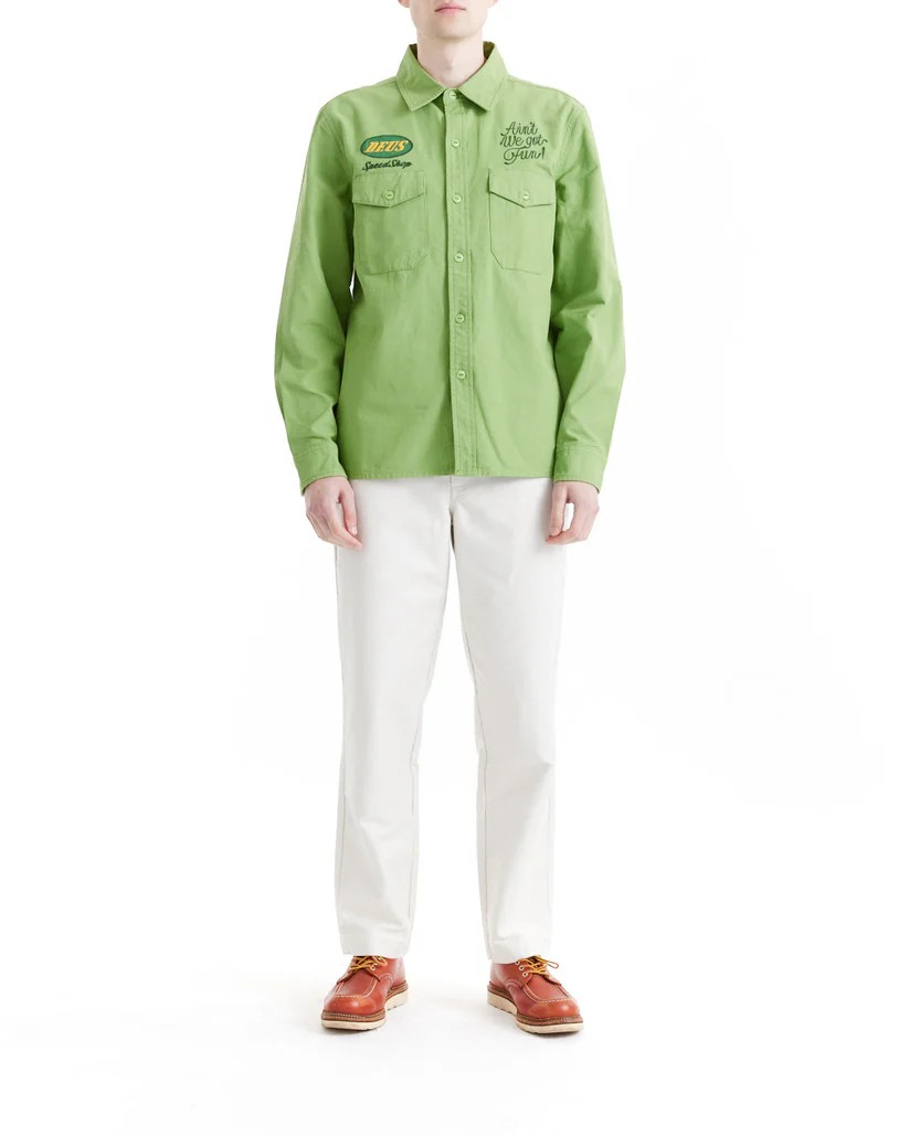 DEUS TIN LIZZIE SHIRT - TENDRIL GREEN