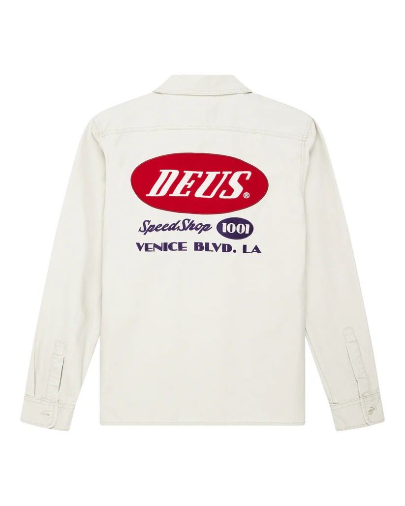 DEUS TIN LIZZIE SHIRT - DIRTY WHITE