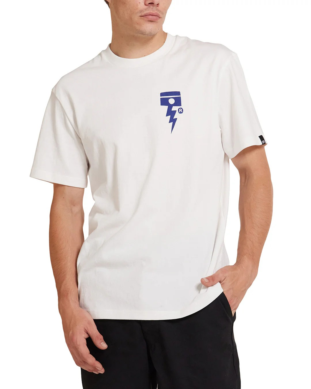 DEUS PISSTIN TEE - VINTAGE WHITE