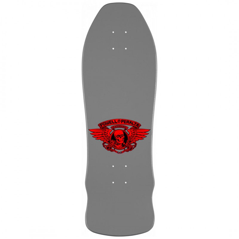 Powell Peralta Geegah Skull and Sword Skateboard -Silver - 9.75' X 30