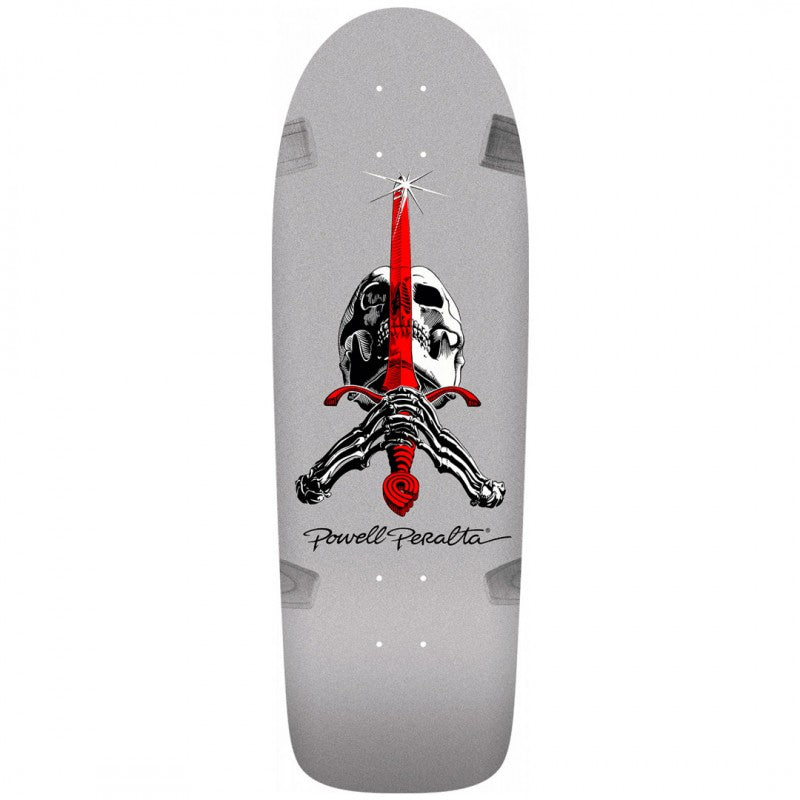 Skate Tábua Powell Peralta Ray Rodriguez OG Skull & Sword Silver 10' x 30' - CINZA