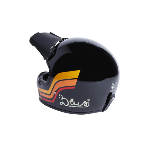 DEUS STRIPES HELMET - BLACK