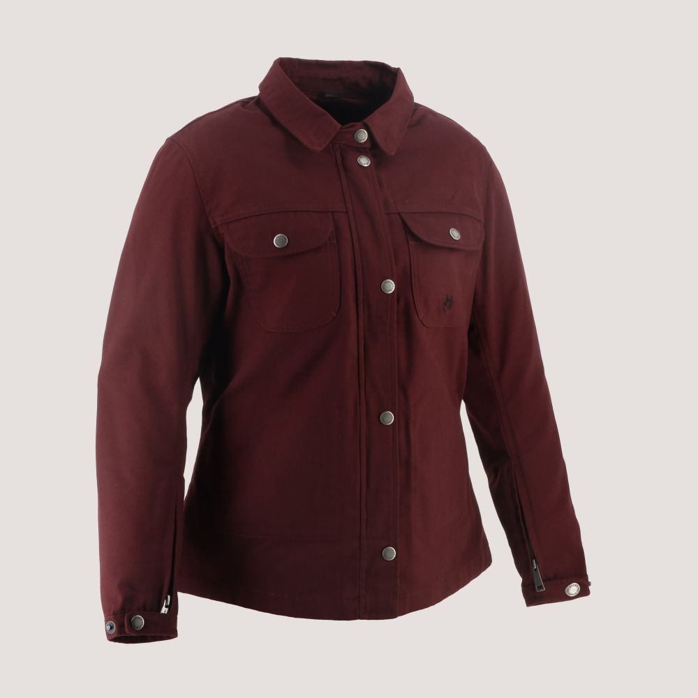 HELSTONS DETROIT GIRL TOILE CANVAS - BORDEAUX ♀️