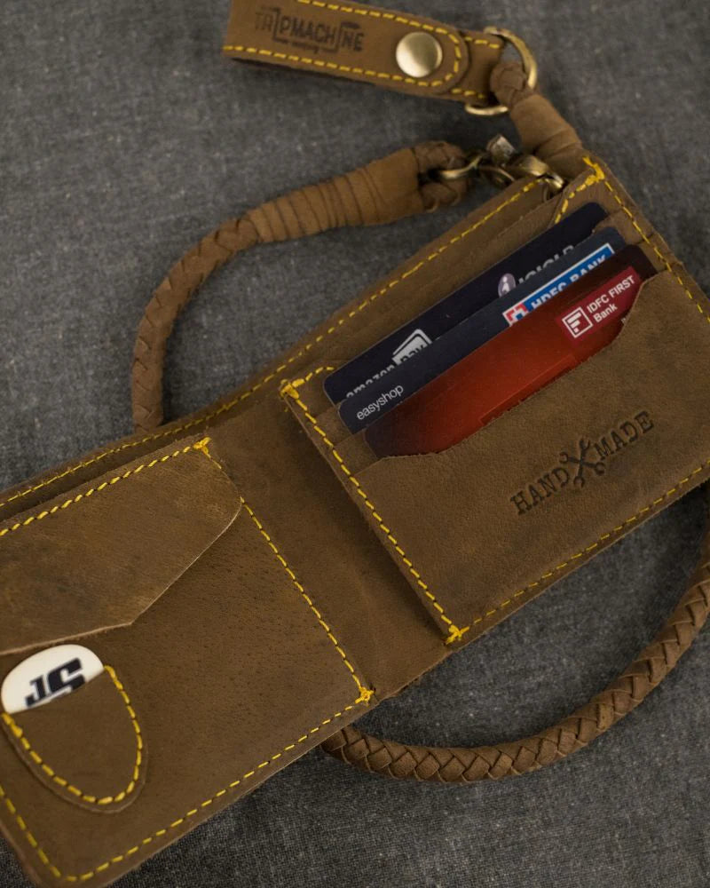 TRIP MACHINE GUITARIST WALLET - TOBACCO
