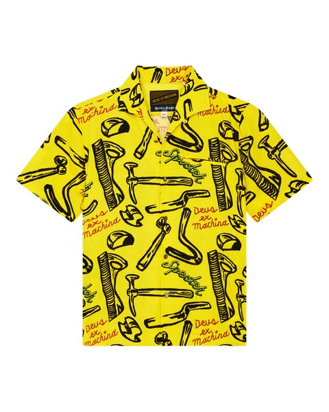 DEUS SPECTER TOOLS SS SHIRT - CANARY YELLOW