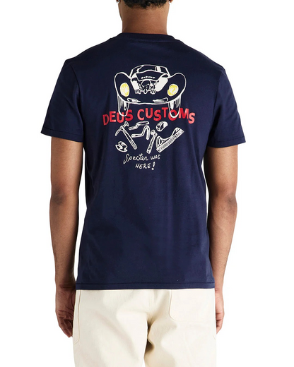 DEUS SPECTER WORKSHOP TEE - AZURE NAVY